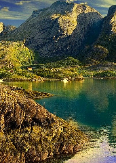 Summer in Melfjorden, Nordland, Norway