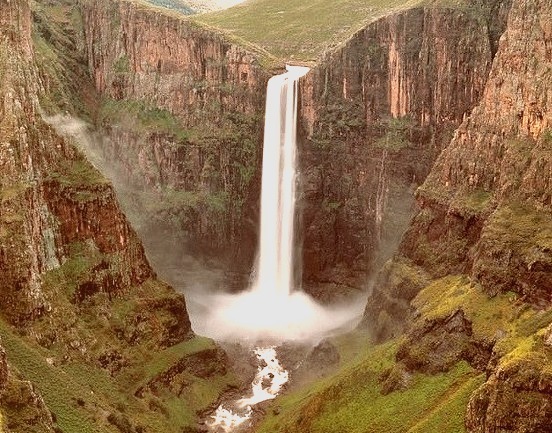 Maletsunyane Falls located near the town of Semonkong in Lesotho