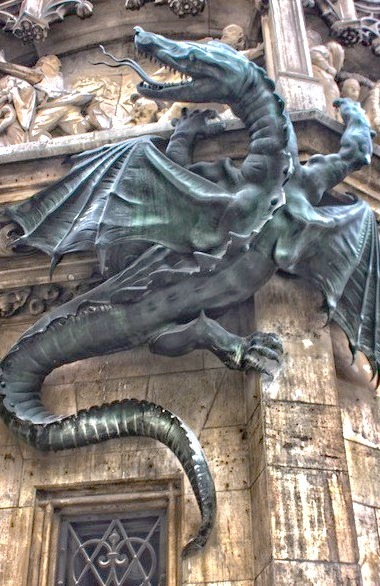 Dragon, Town Hall, Munich, Germany