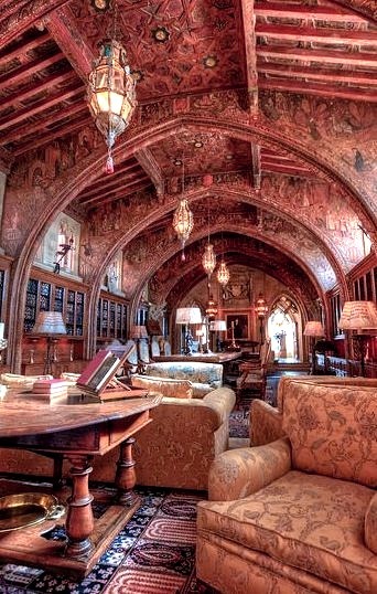 Gothic Study at Hearst Castle, California, USA