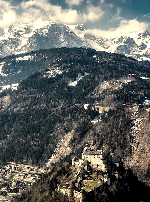 The castle and the mountains, Burg Hohenwerfen / Austria